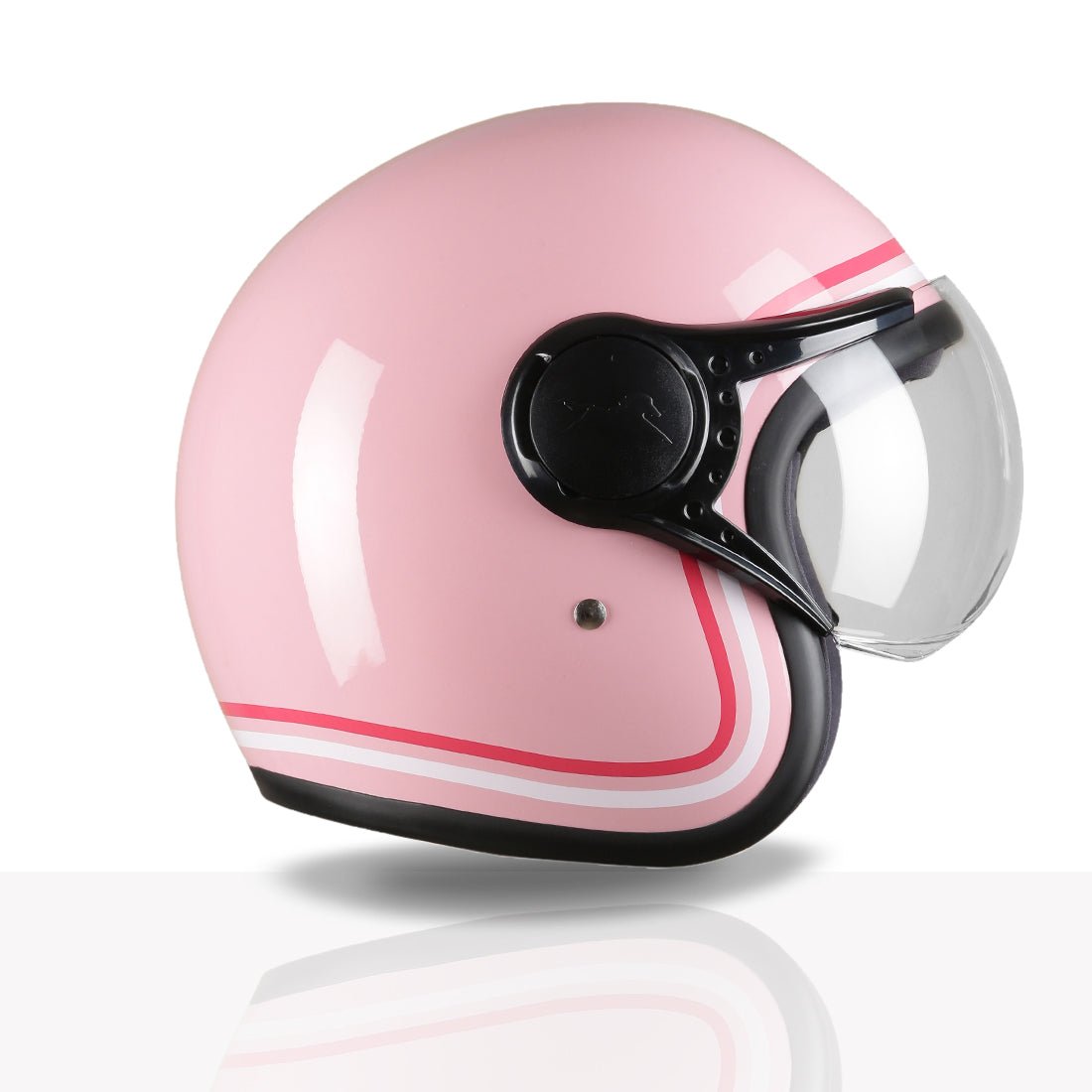 TVS MissFit Helmet for Women | Lightweight Ladies Helmet for Scooty | Stylish Girls Helmet with Extreme Comfort Fit | Women Helmet with Clear Visor | DOT & ISI Certified Helmet for Woman